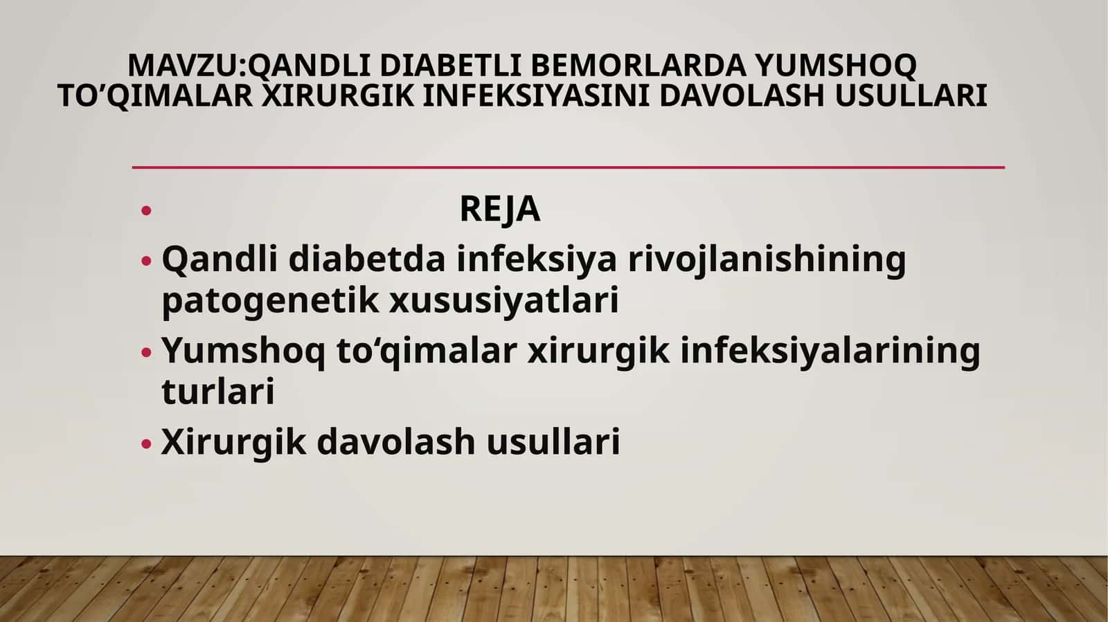 QANDLI DIABETLI BEMORLARDA YUMSHOQ TO’QIMALAR XIRURGIK INFEKSIYASINI DAVOLASH USULLARI 1