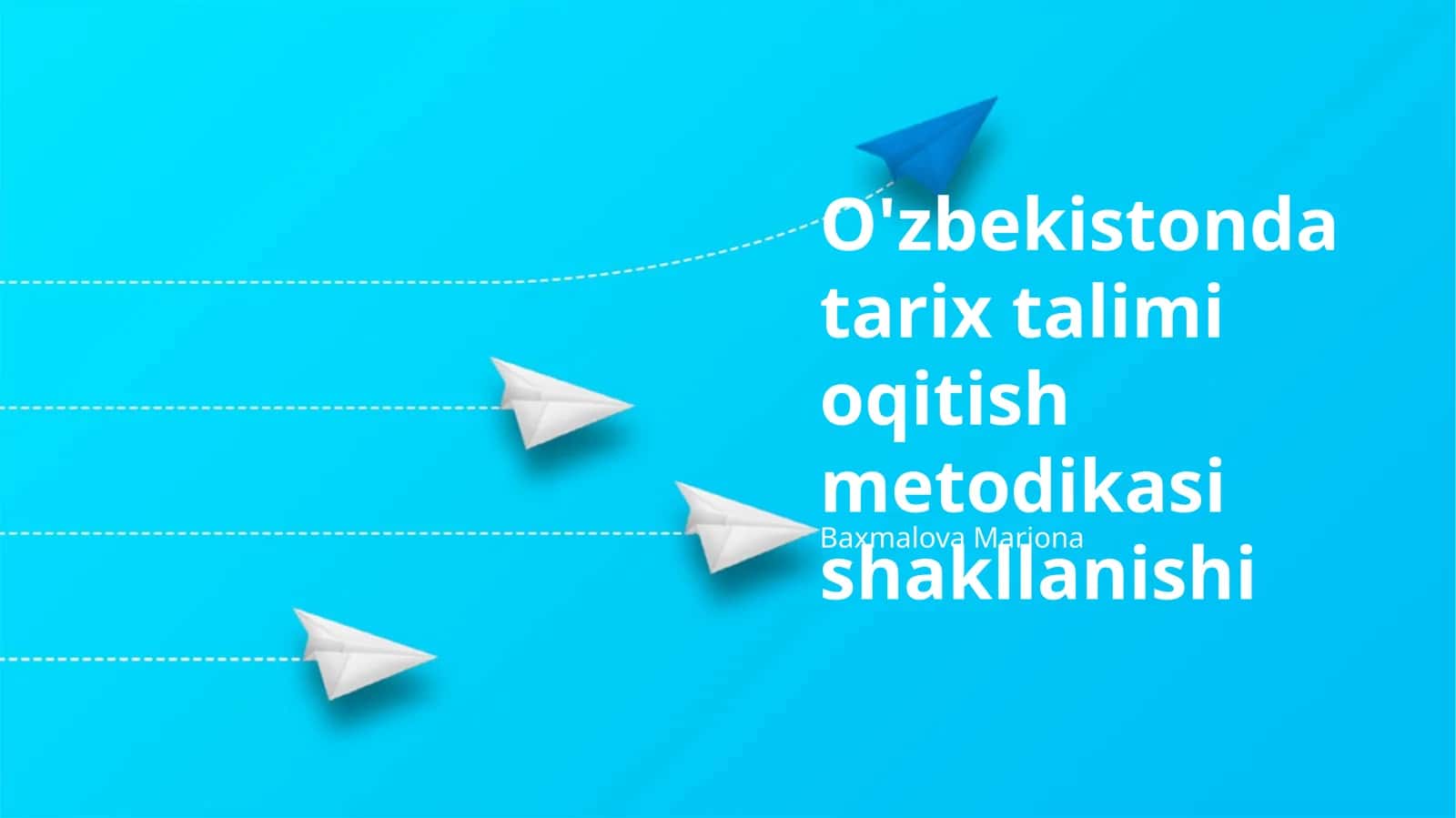 Zamonaviy Oʻzbekiston Sharoitida Tarixni Oʻqitish Metodologiyasi 1