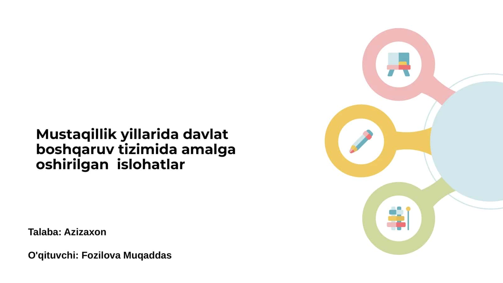 Mustaqillik yillarida davlat boshqaruv tizimida islohatlar 1