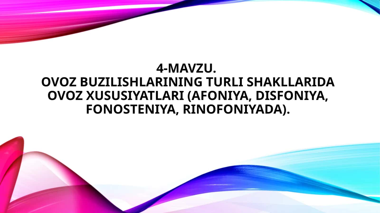 Ovozbuzilishlarining turlashakllari 1