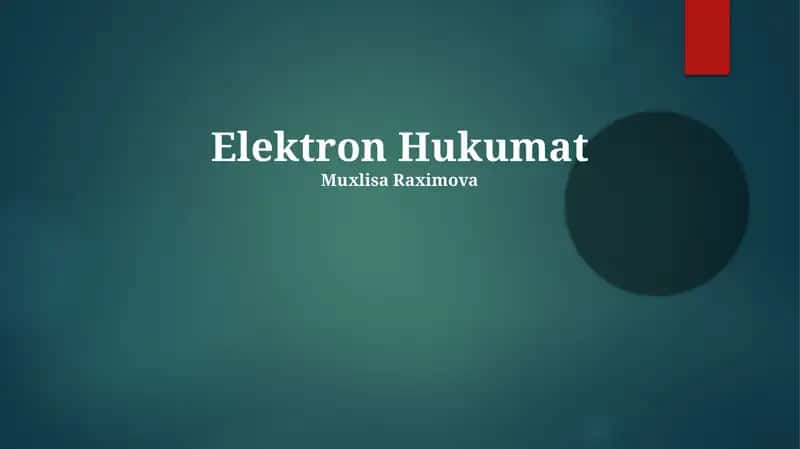 Elektron Hukumat Muxlisa Raximova 1