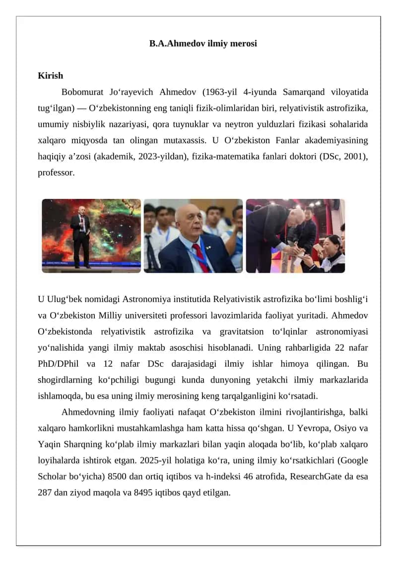 B.А.Аhmеdоv ilmiy mеrоsi 1