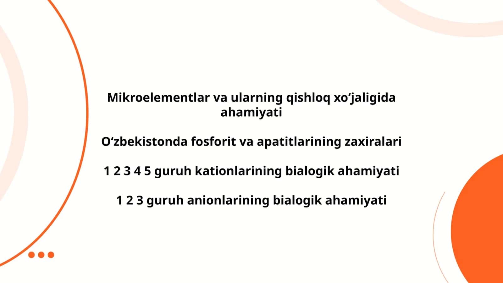 Mikroelementlar va ularning qishloq xoʻjaligida ahamiyati 1