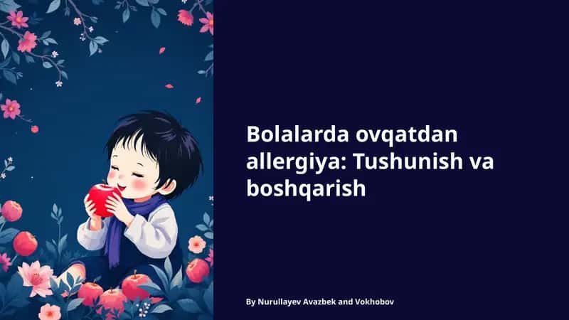 Bolalarda ovqatdan allergiya 1