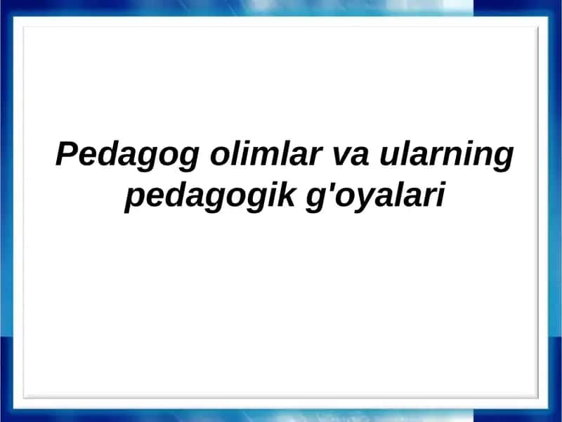 N.I.Pirоgоvning pedagogik g’oyalari 1