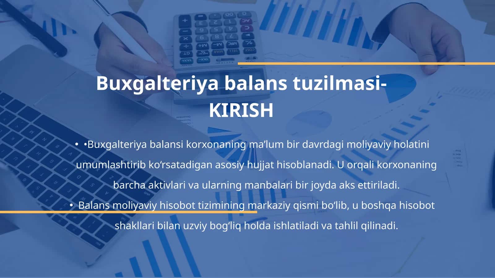 Buxgalteriya balansi tuzilmasi va tahlili 1