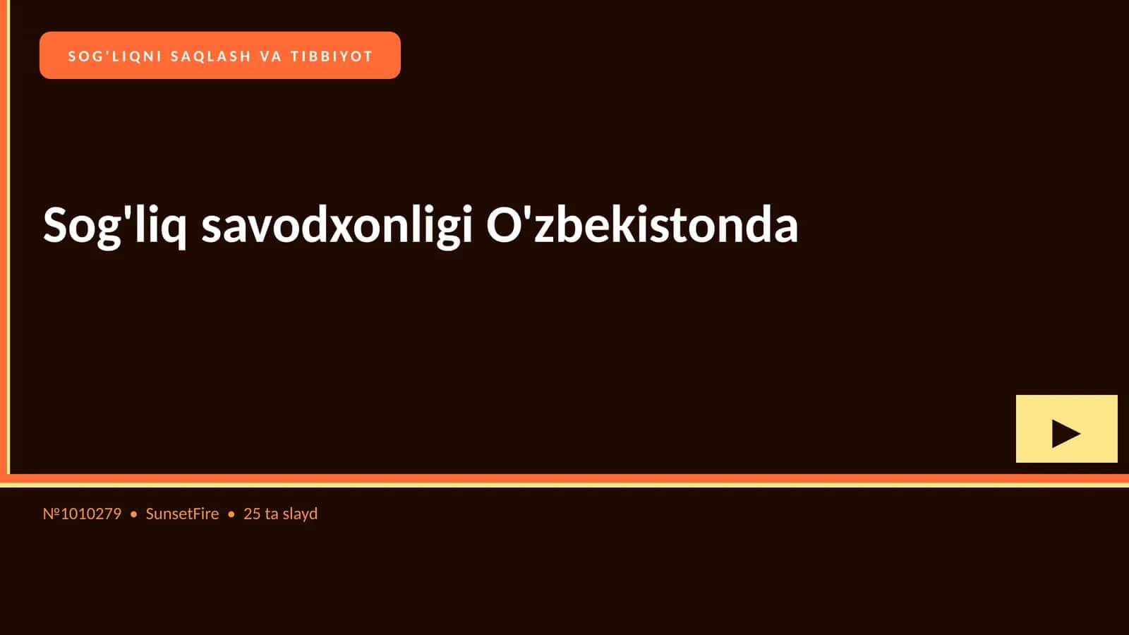 Sog'liq savodxonligi O'zbekistonda 1
