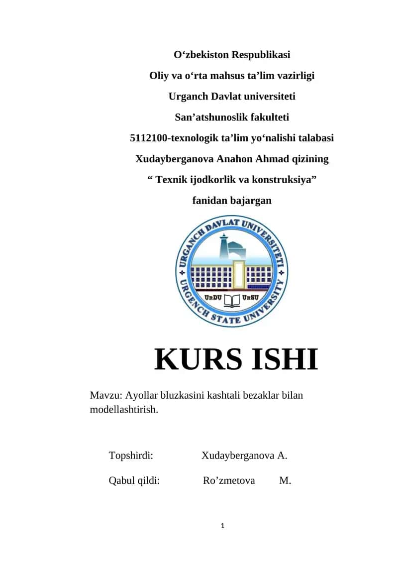 Ayollar bluzkasini kashtali bezaklar bilan modellashtirish 1