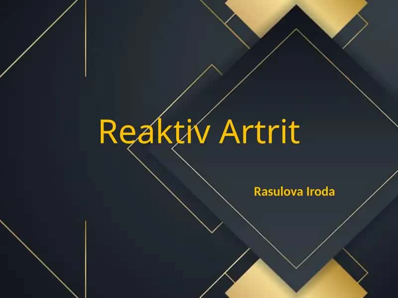 ReaktivArtrit 1