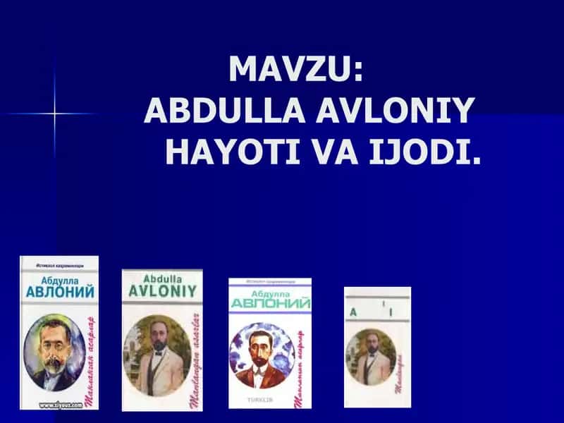 ABDULLA AVLONIY HAYOTI VA IJODI 1