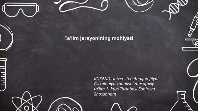 Psixologiya yonalishi masofaviy ta'lim 1-kurs 1