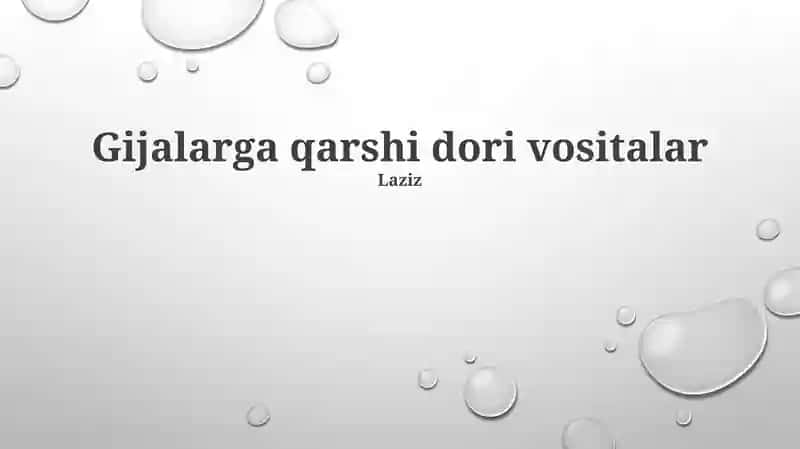 Yallig'lanishga qarshi dori vositalar