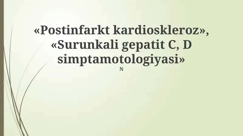 Surunkali Gepatit S 1