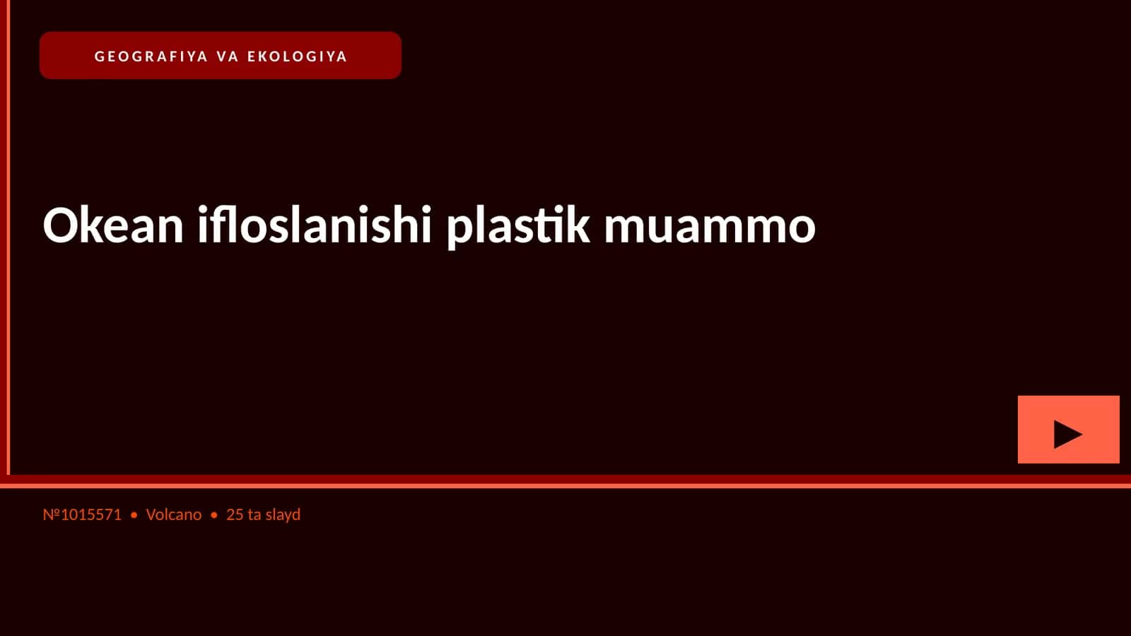 GEOGRAFIYA VA EKOLOGIYA 1