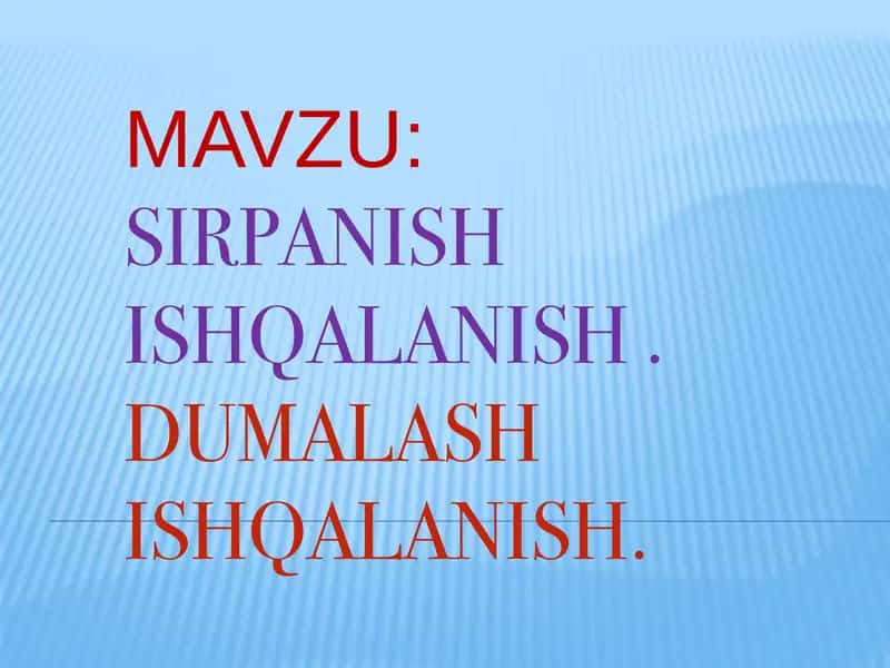 Sirpanish Ishqalanish Testlar 1