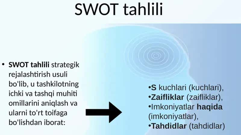 SWOT tahlili 1