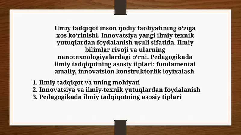 Ilmiy tadqiqot va uning mohiyati 1