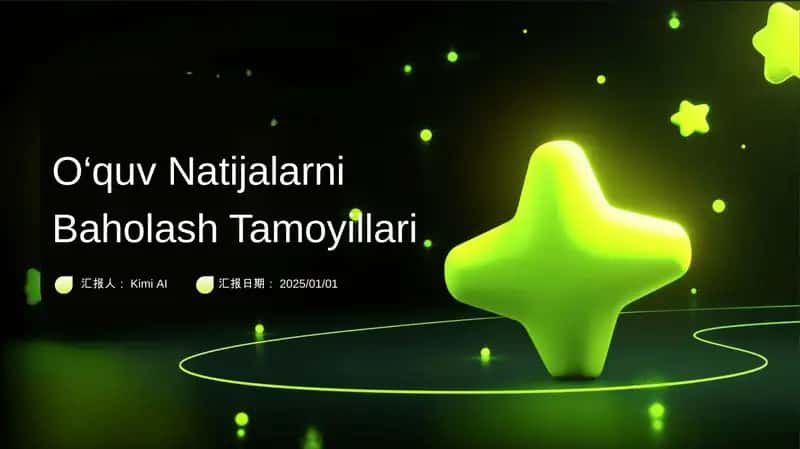 O‘quv Natijalarni Baholash Tamoyillari 1