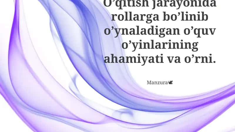 Rolli o'ynaydigan o'quv o'yinlarining ta'rifi 1