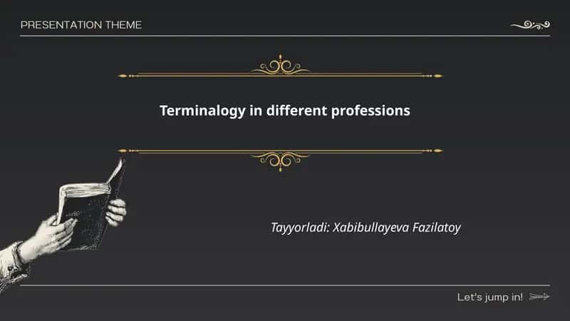 Terminalogiya turkumlari 1