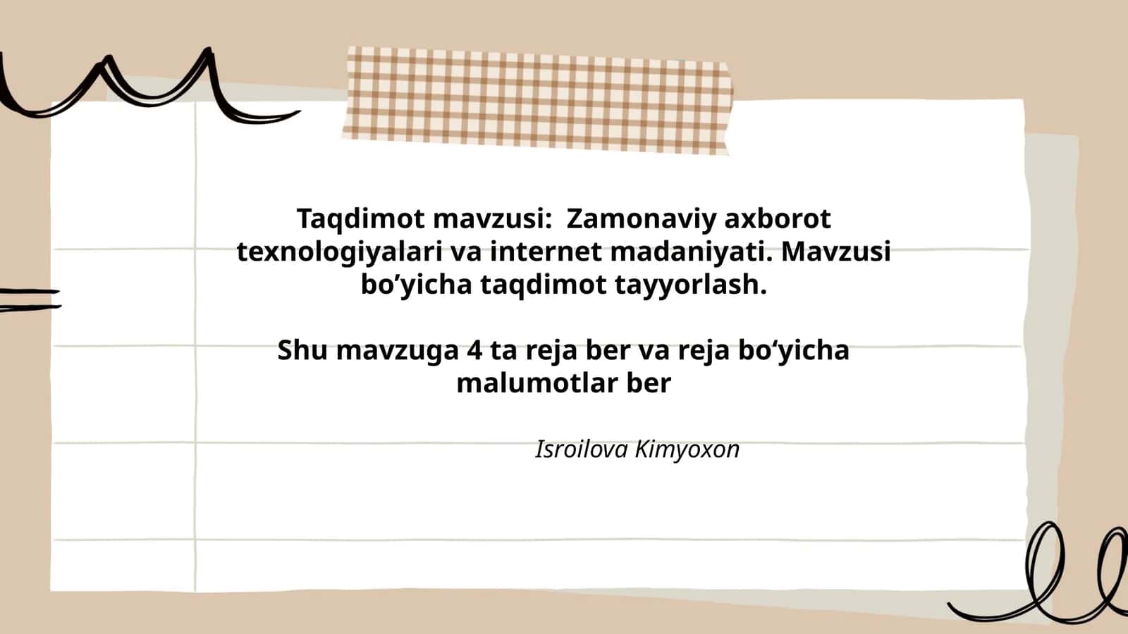 Zamonaviy axborot texnologiyalari va internet madaniyati 1