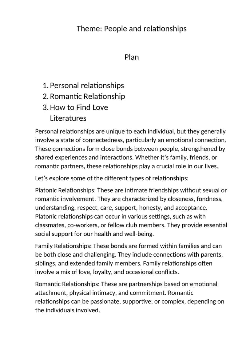 Relationships Handbook 1