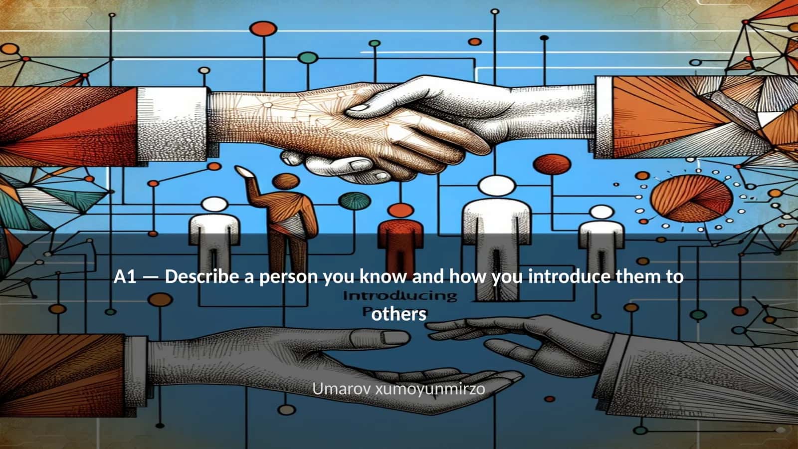 Describe a person you know and how you introduce them to others 1
