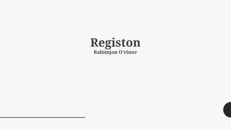 Registon: Tarixiy Ocherk 1