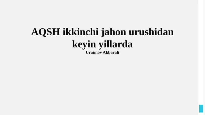 G'oliblikning Mevalari va Sovuq Urushning Boshlanishi 1