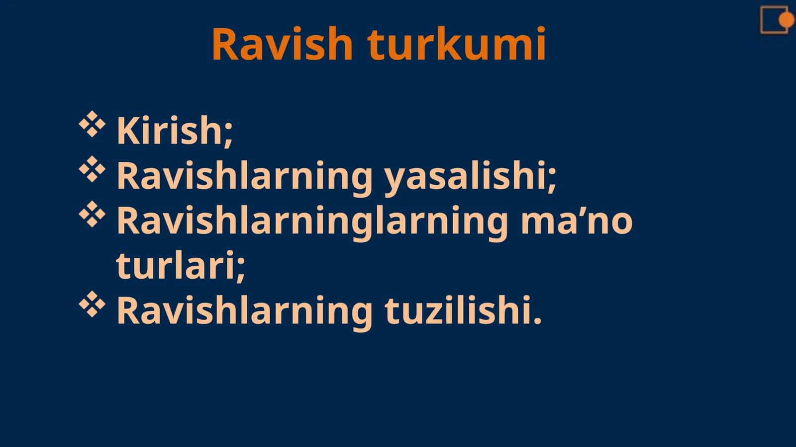 Ravish turkumi 1