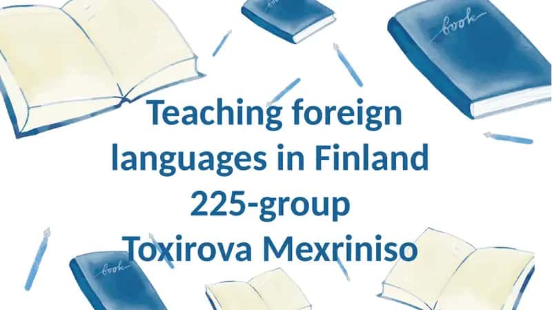 Teaching foreign languages in Finland 1