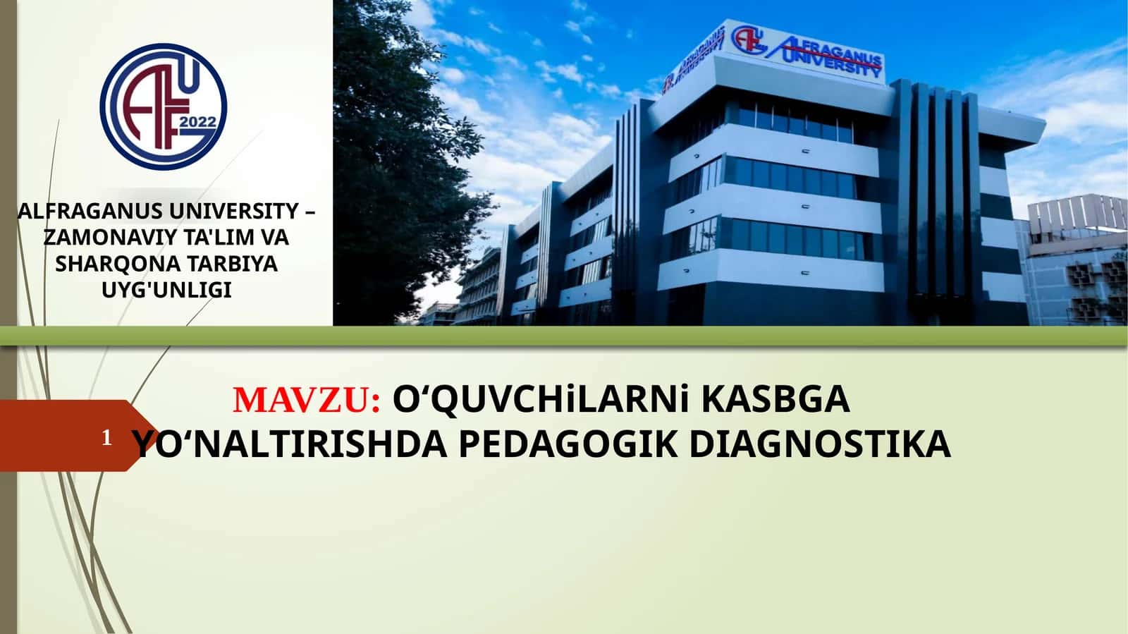 O‘QUVCHiLARNiKASBGA YO‘NALTIRISHDA PEDAGOGIK DIAGNOSTIKA 1