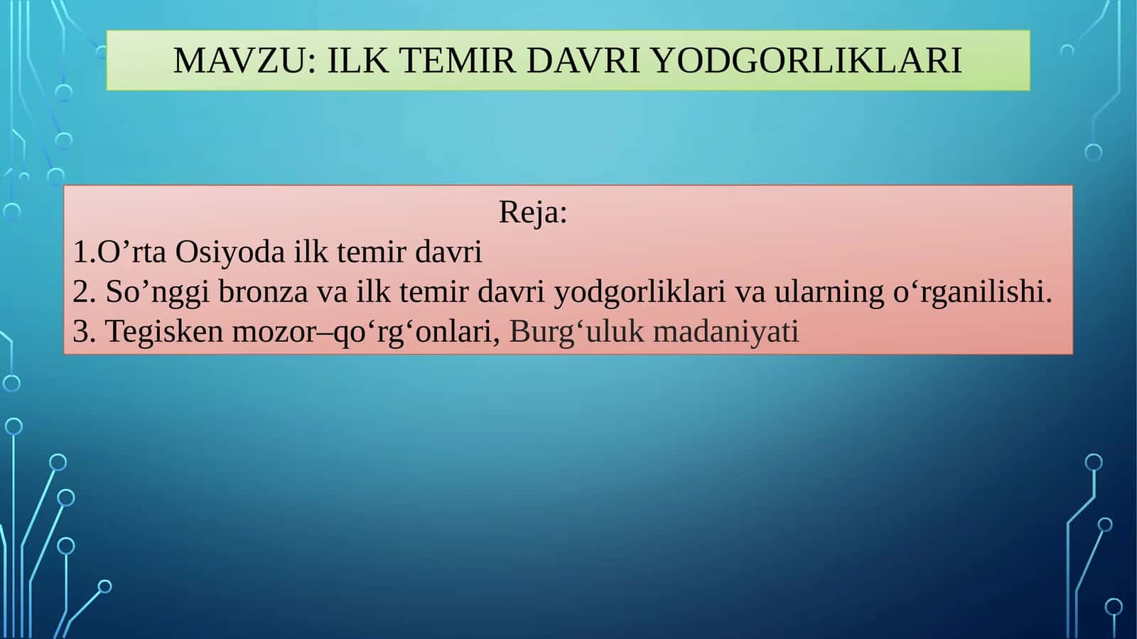 Ilk temir davri yodgorliklari 1