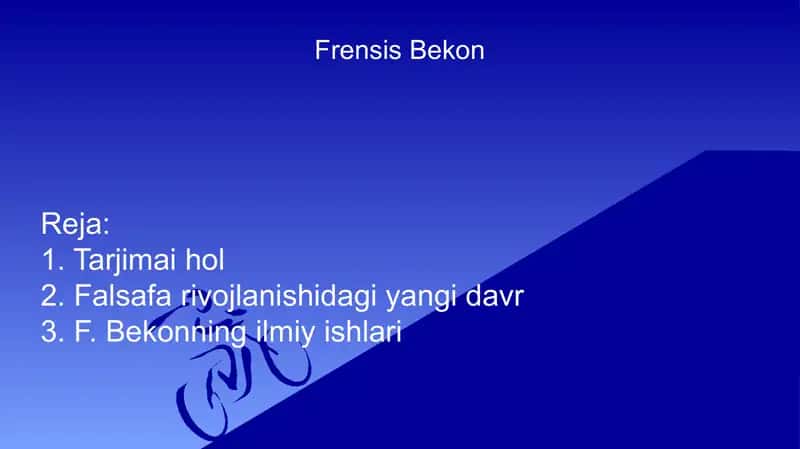 Frensis Bekon slayd 1