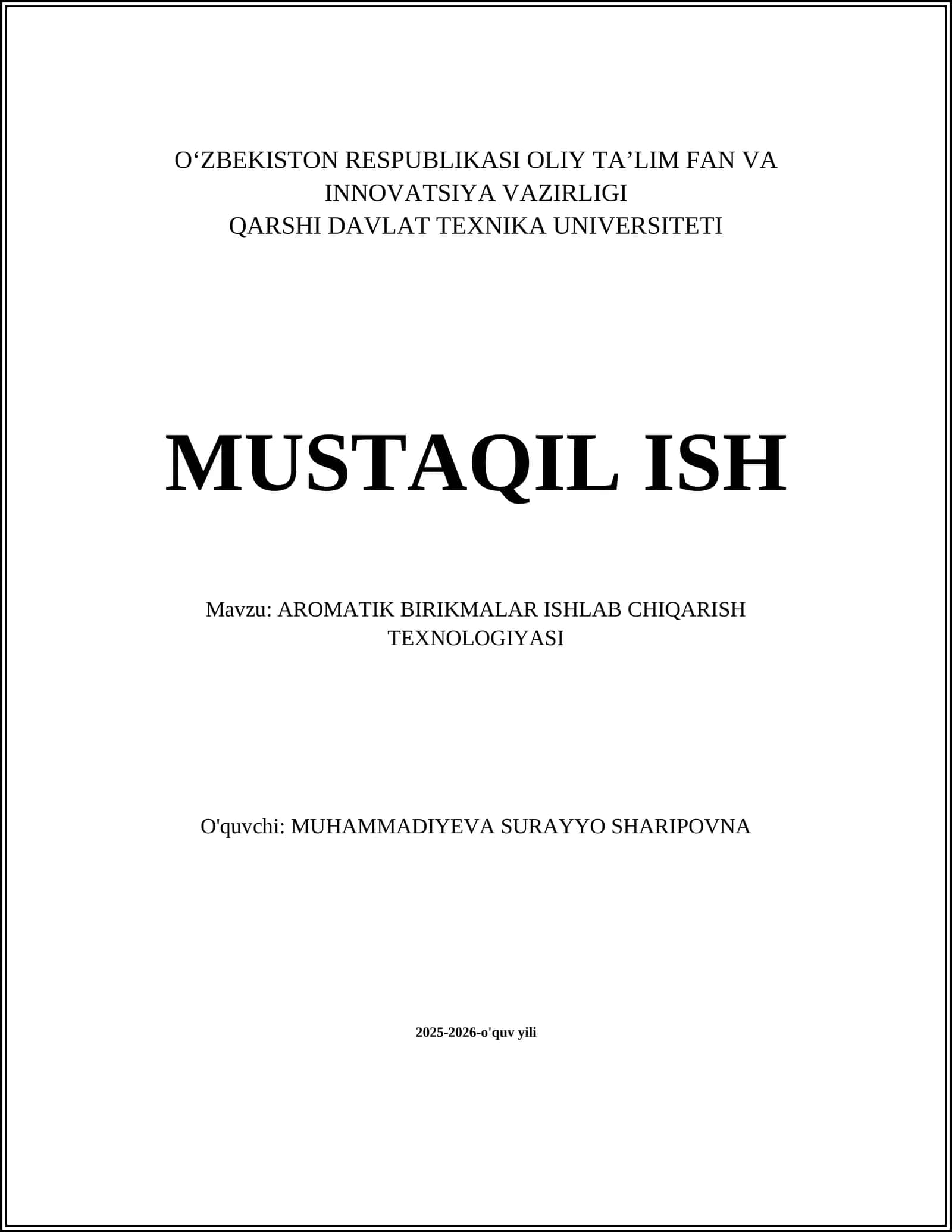 AROMATIK BIRIKMALAR 1
