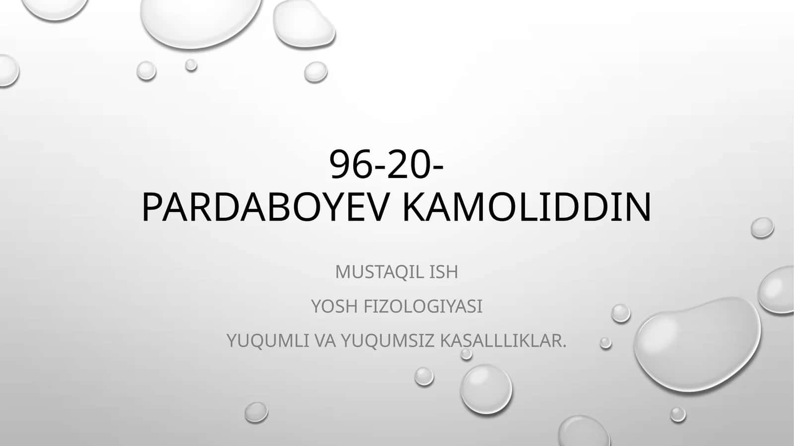 Yosh fizologiyasi 1