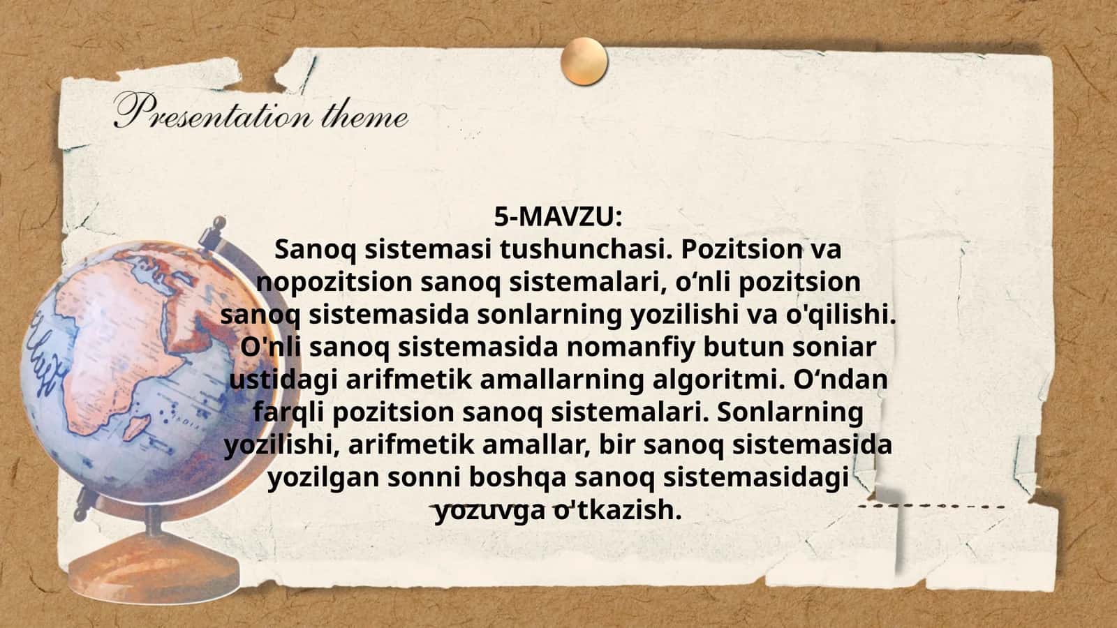 Sanoq sistemasi tushunchasi 1