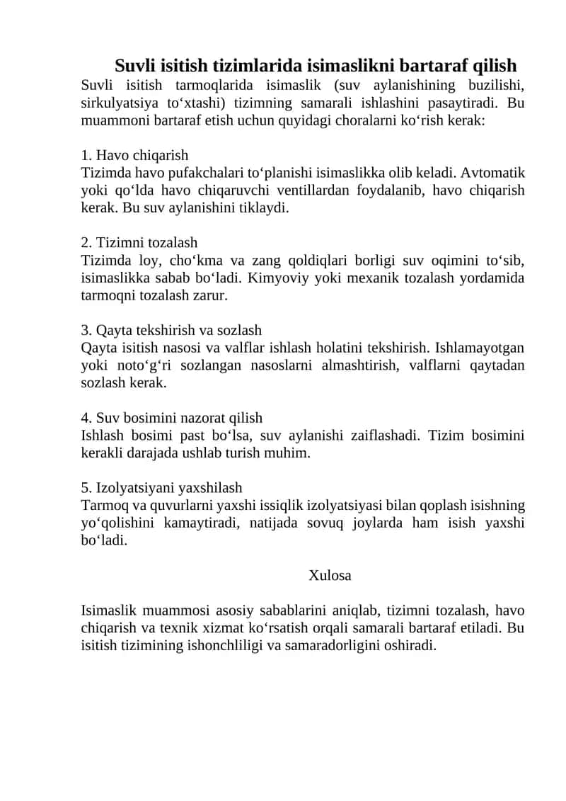 suv istish tizimlari 1