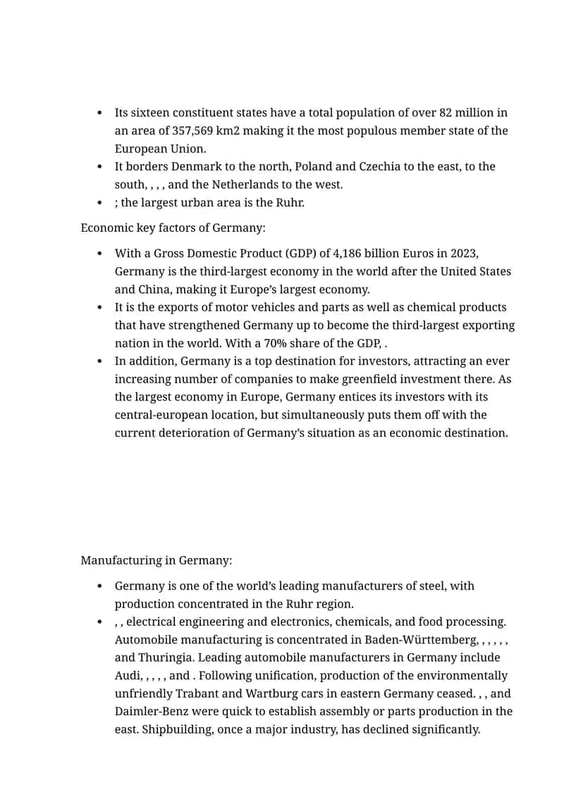 Germany's Economy 1