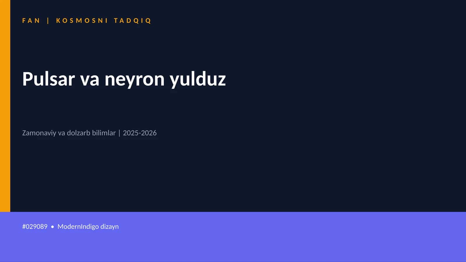 KOSMOSNI TADQIQ 1