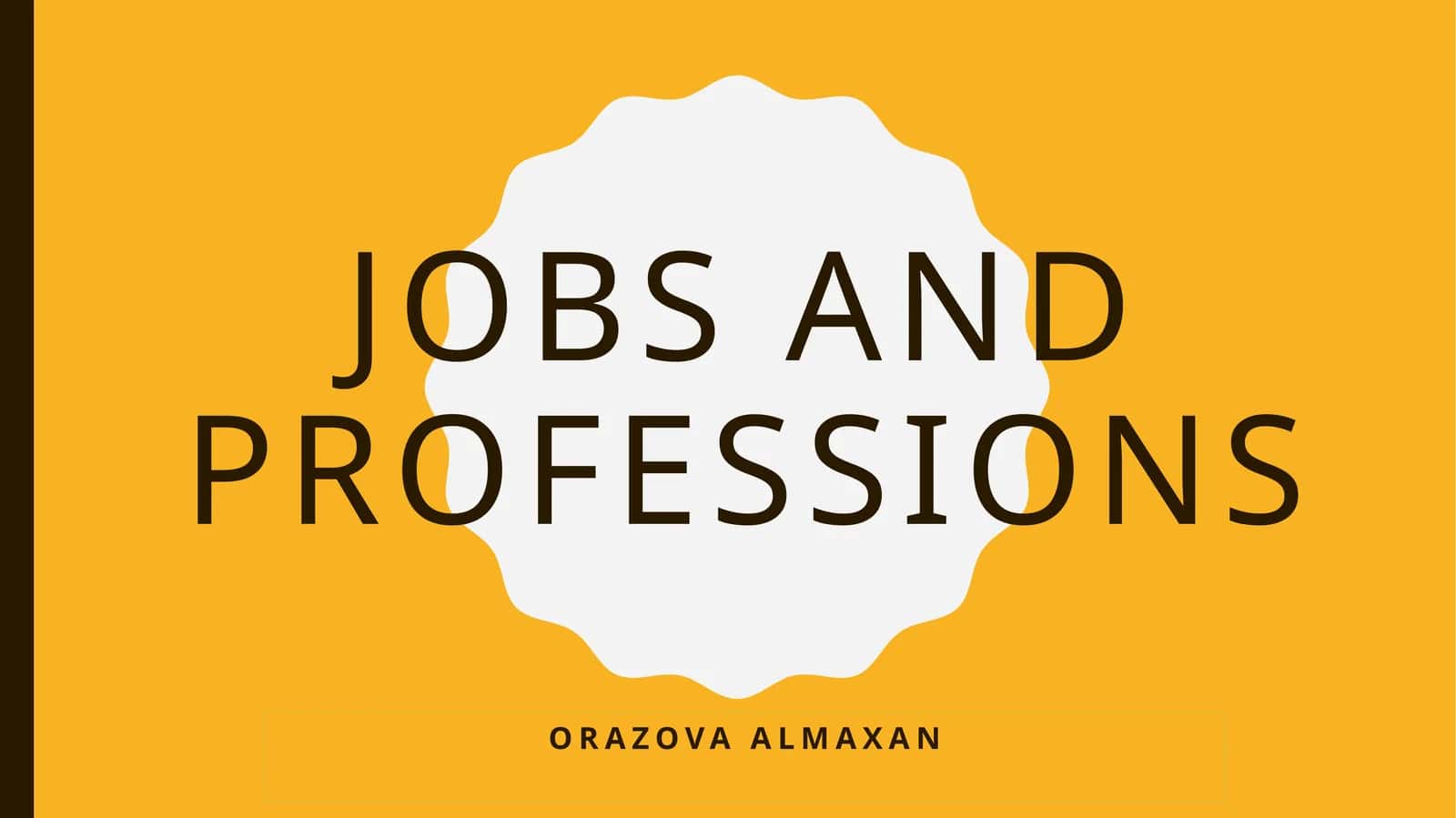 Jobs and professions 1