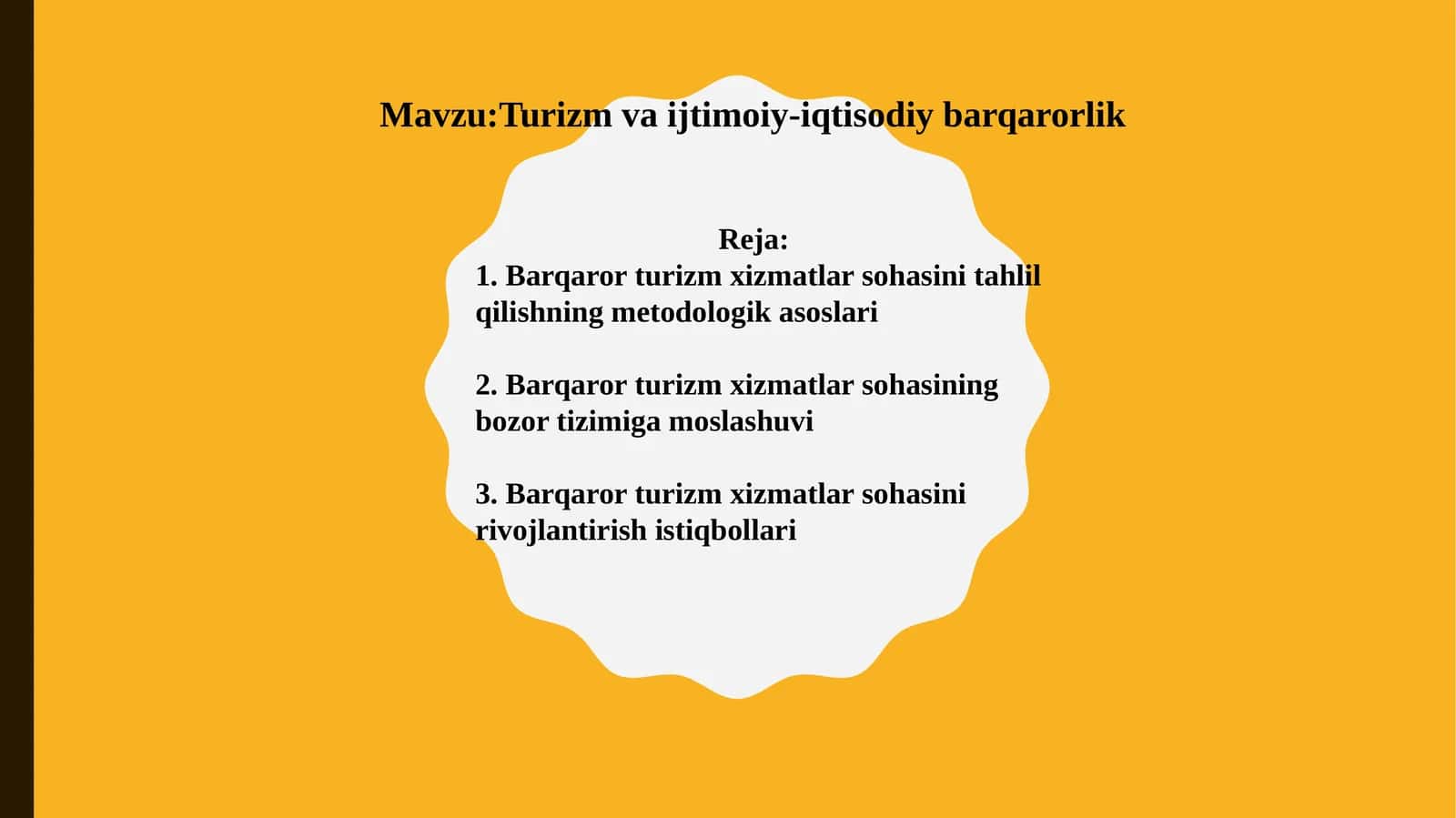 Turizm va ijtimoiy-iqtisodiy barqarorlik 1
