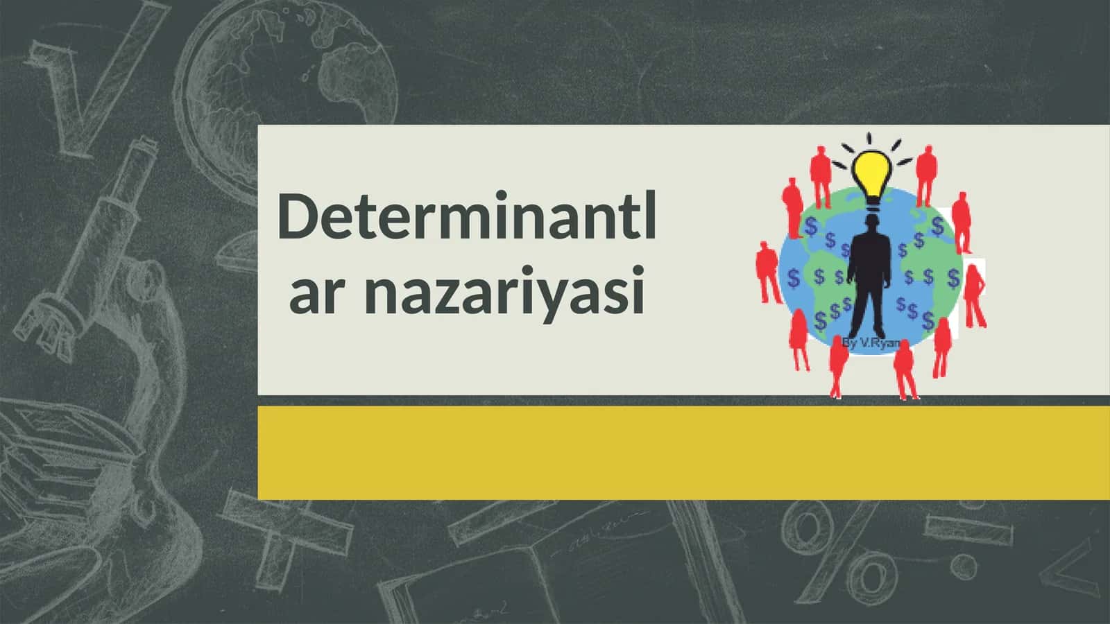 Determinantlar nazariyasi 1