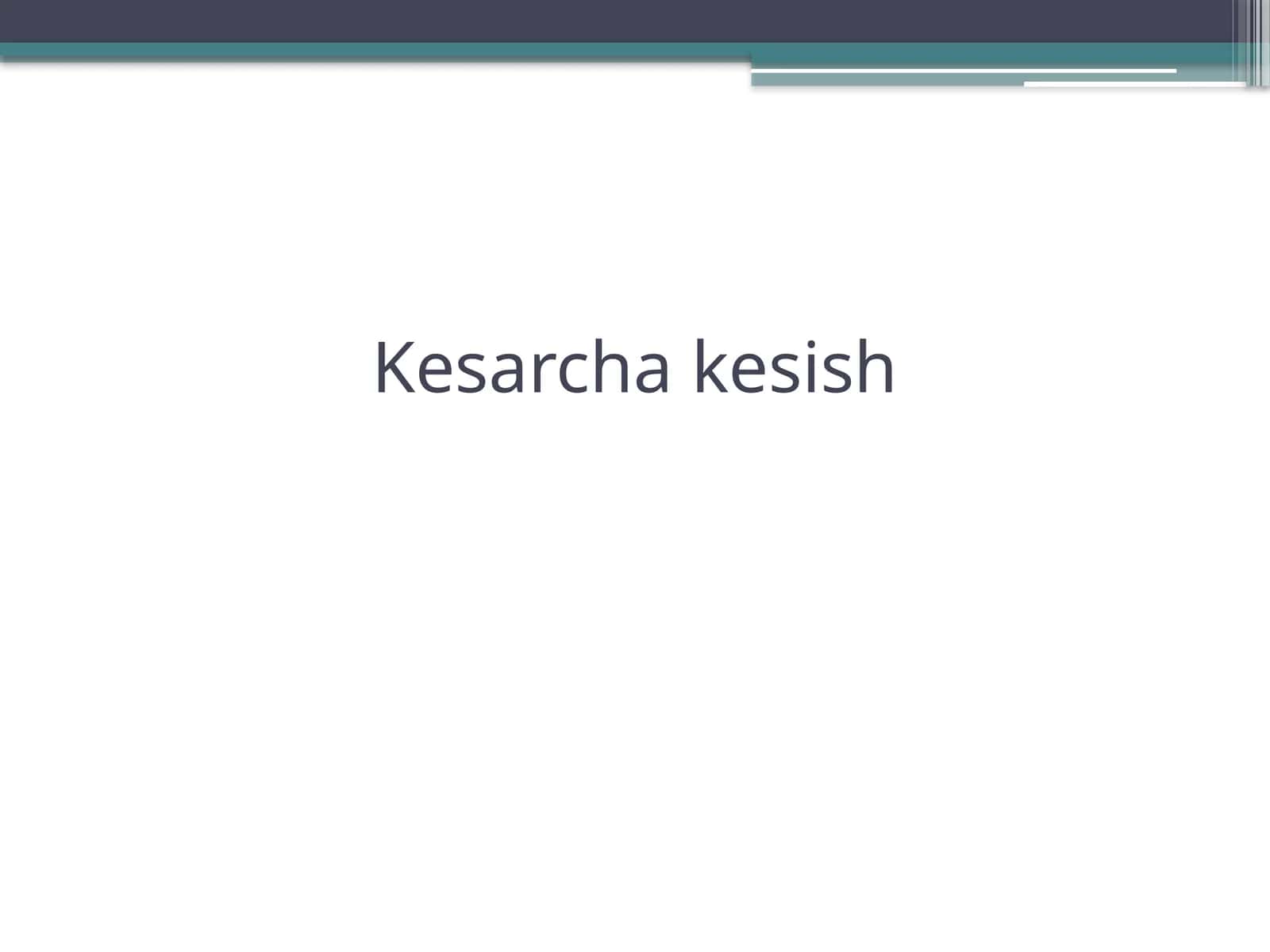 Kesarcha kesish 1