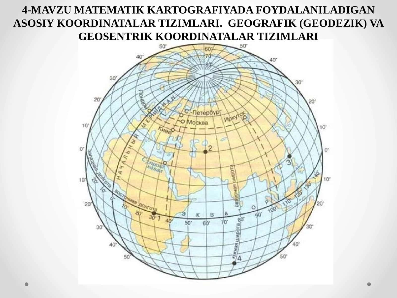 Geografik koordinatalar 1