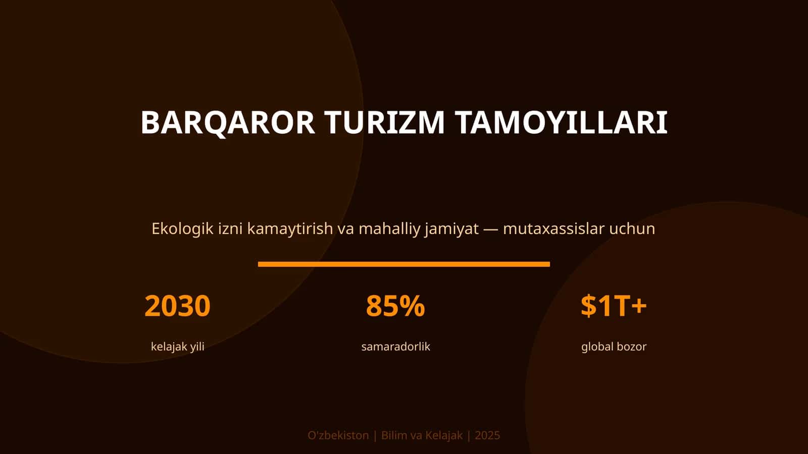 Barqaror turizm tamoyillari 1