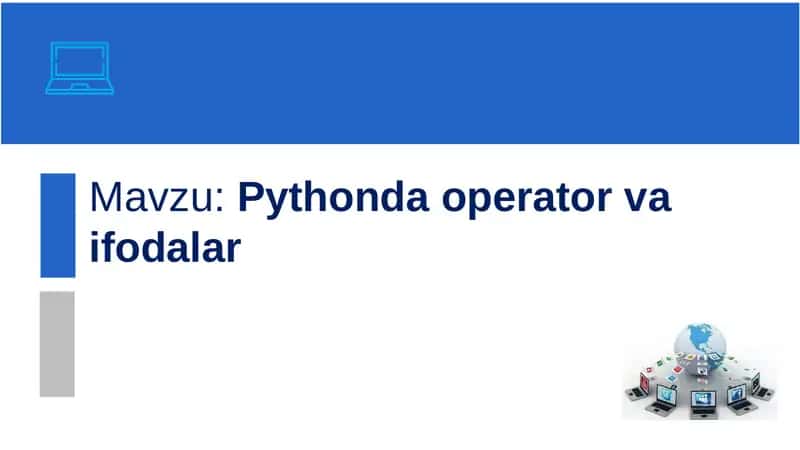 Pythondaoperator va ifodalar 1