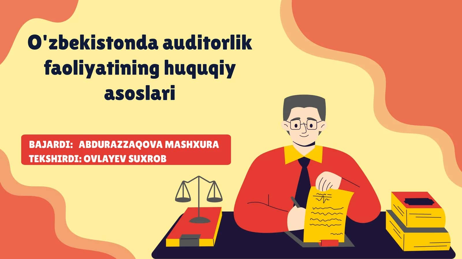 Auditorlik faoliyatining huquqiy asoslari 1