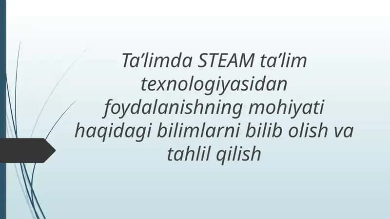 Ta'limda STEAM 1