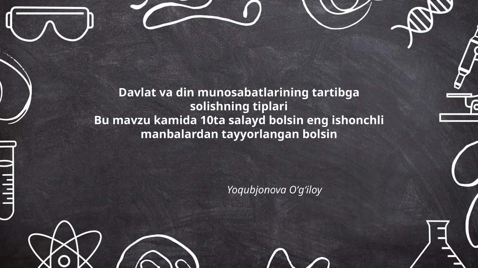 Davlat va din munosabatlarini tartibga solishning tipologiyasi: nazariy asoslar 1